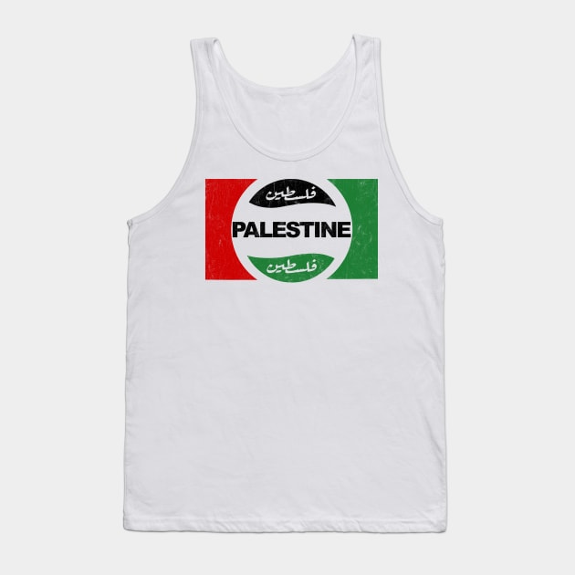 An Phalaistín Retro Faded Style Original Design Tank Top by feck!